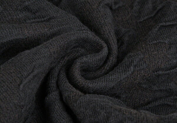 ISSEY MIYAKE MEN Cotton Wool Easy Pants Black Size S