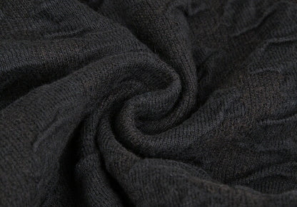 ISSEY MIYAKE MEN Cotton Wool Easy Pants Black Size S