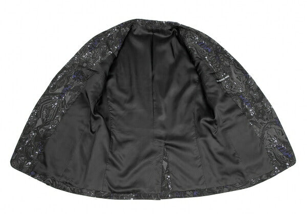 ISSEY MIYAKE MEN 17SS Wool Marble Print Jacket Black Size 4
