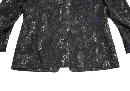 ISSEY MIYAKE MEN 17SS Wool Marble Print Jacket Black Size 4