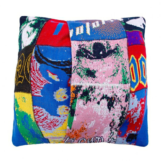 MONTMARTRE NEW YORK Jacquard Knit Patchwork Sweater Multi