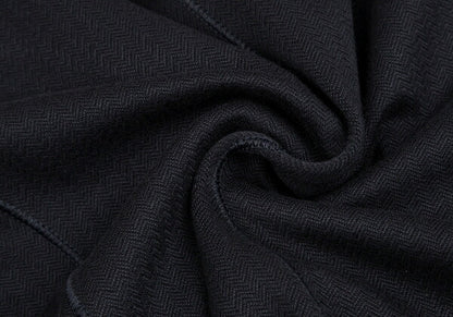 ARMANI COLLEZIONI Piping Herringbone Jacket Navy Size 42