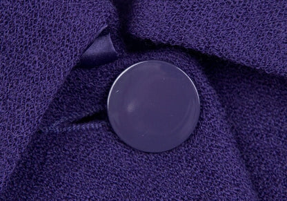 ARMANI COLLEZIONI Wool Hem Gather Jacket Purple Size 42