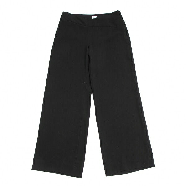 ARMANI COLLEZIONI Poly Wrap Wide Pants Black Size 44
