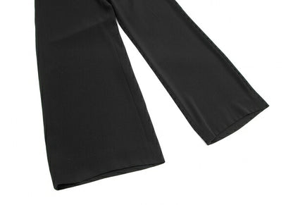ARMANI COLLEZIONI Poly Wrap Wide Pants Black Size 44