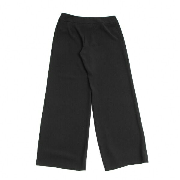 ARMANI COLLEZIONI Poly Wrap Wide Pants Black Size 44