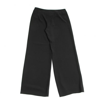 ARMANI COLLEZIONI Poly Wrap Wide Pants Black Size 44