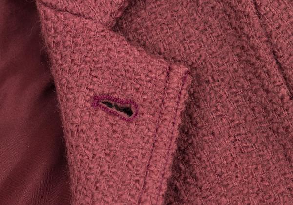 CHANEL CREATIONS Wool Tweed Lion Button Jacket Pink Size 10