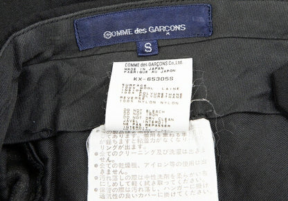 COMME des GARCONS Wool Bonding Tapered Pants Black Size S