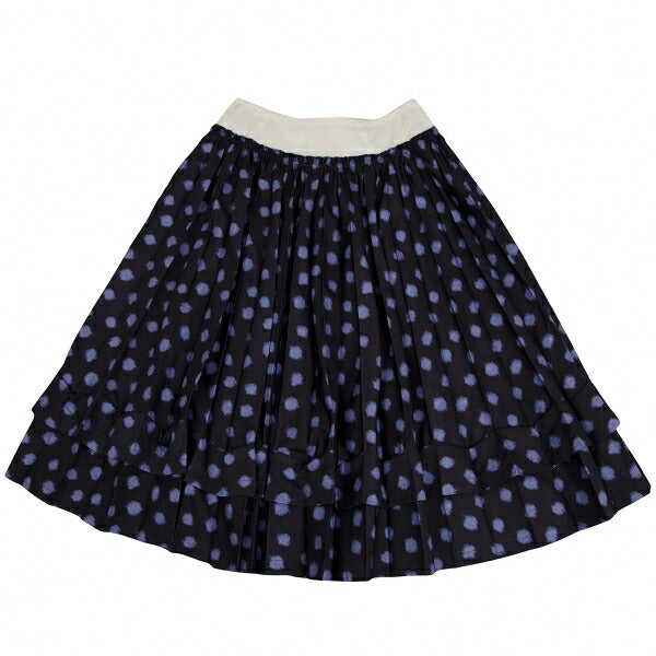 COMME des GARCONS Waist Panel Blurred Pleated Skirt Size S