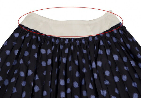 COMME des GARCONS Waist Panel Blurred Pleated Skirt Size S