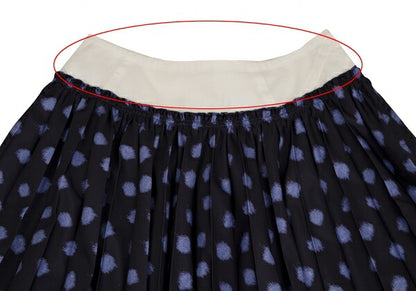 COMME des GARCONS Waist Panel Blurred Pleated Skirt Size S