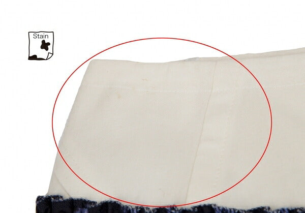 COMME des GARCONS Waist Panel Blurred Pleated Skirt Size S