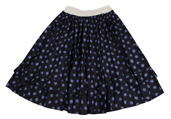 COMME des GARCONS Waist Panel Blurred Pleated Skirt Size S
