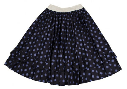 COMME des GARCONS Waist Panel Blurred Pleated Skirt Size S