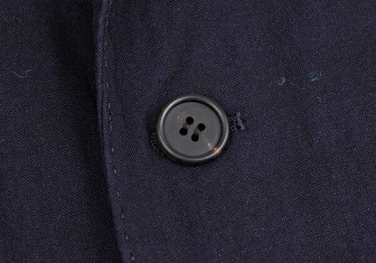 ISSEY MIYAKE MEN Navy Block Check Lined Wool Jacket Size 4