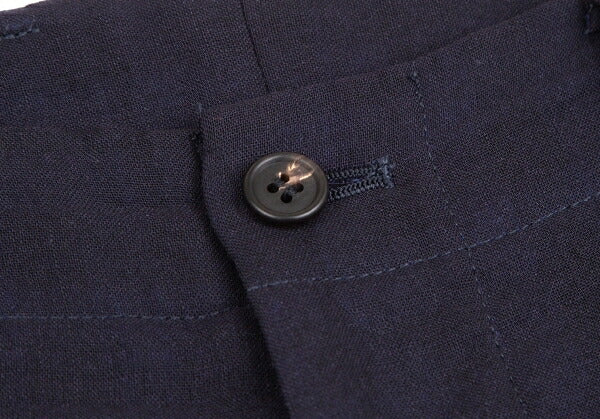ISSEY MIYAKE MEN Summer Wool Block Check Pants Blue Size 4