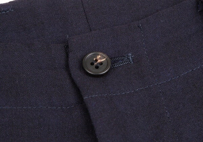 ISSEY MIYAKE MEN Summer Wool Block Check Pants Blue Size 4