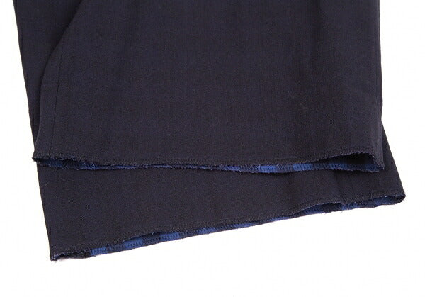 ISSEY MIYAKE MEN Summer Wool Block Check Pants Blue Size 4