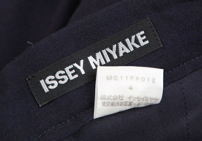 ISSEY MIYAKE MEN Summer Wool Block Check Pants Blue Size 4
