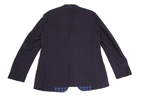 ISSEY MIYAKE MEN Block Check Lining Summer Suit Blue Size 4