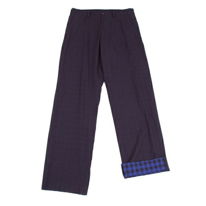 ISSEY MIYAKE MEN Block Check Lining Summer Suit Blue Size 4