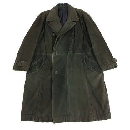 ISSEY MIYAKEMEN Sheep Leather Coat Green Size M