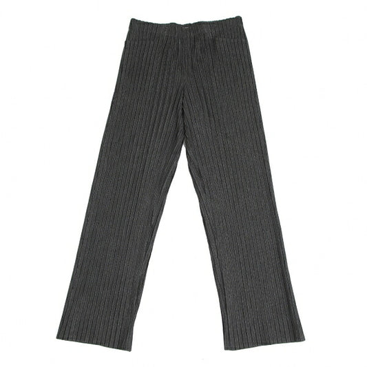 ISSEY MIYAKE MEN Black Fabric Print Pleated Pants Size 4