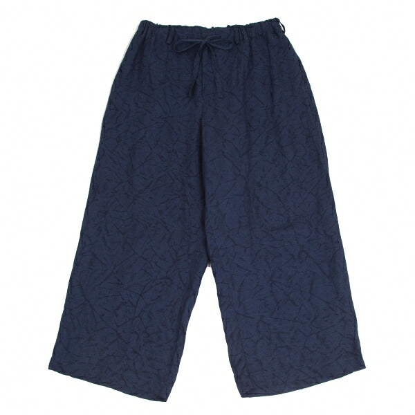 ISSEY MIYAKE MEN Linen Lyocell Shibori Pants Navy Size 5