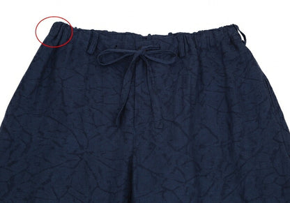 ISSEY MIYAKE MEN Linen Lyocell Shibori Pants Navy Size 5