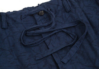 ISSEY MIYAKE MEN Linen Lyocell Shibori Pants Navy Size 5