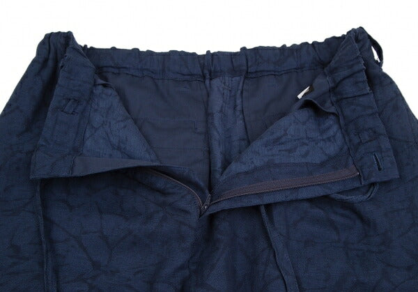 ISSEY MIYAKE MEN Linen Lyocell Shibori Pants Navy Size 5