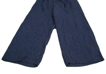 ISSEY MIYAKE MEN Linen Lyocell Shibori Pants Navy Size 5