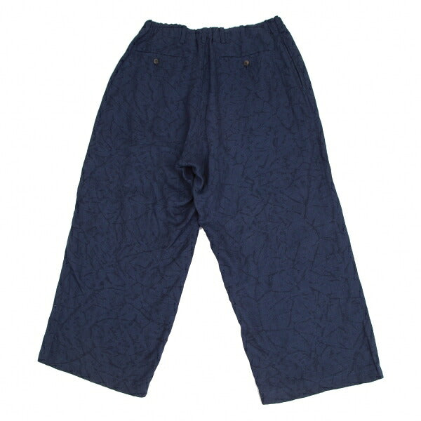 ISSEY MIYAKE MEN Linen Lyocell Shibori Pants Navy Size 5