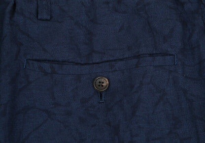 ISSEY MIYAKE MEN Linen Lyocell Shibori Pants Navy Size 5