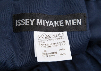 ISSEY MIYAKE MEN Linen Lyocell Shibori Pants Navy Size 5