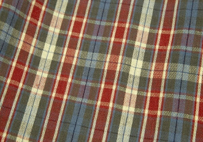 Papas Cotton Linen Check Lined Jacket Green Size M