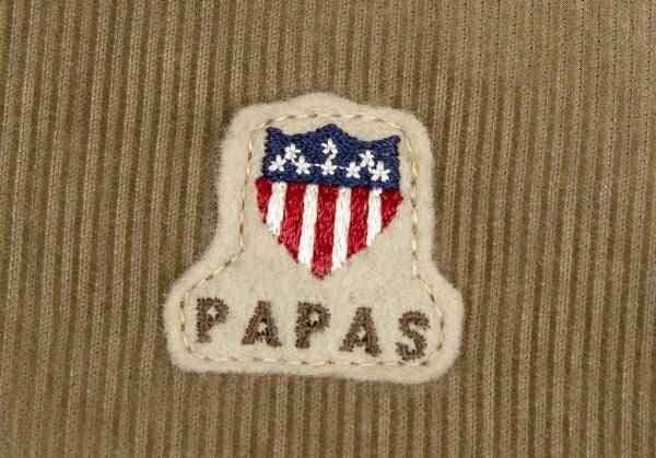 Papas Padded Quilted Corduroy Jacket Beige Size M