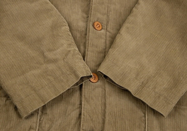 Papas Padded Quilted Corduroy Jacket Beige Size M