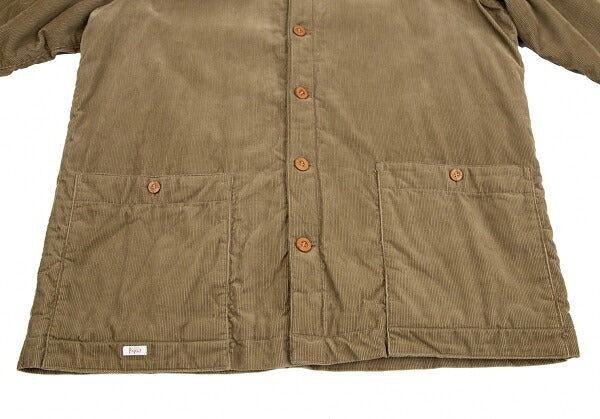 Papas Padded Quilted Corduroy Jacket Beige Size M