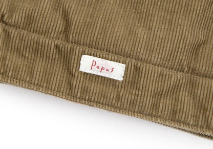 Papas Padded Quilted Corduroy Jacket Beige Size M
