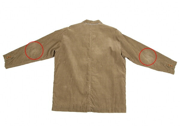 Papas Padded Quilted Corduroy Jacket Beige Size M