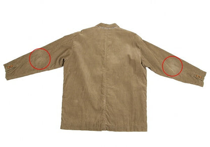 Papas Padded Quilted Corduroy Jacket Beige Size M