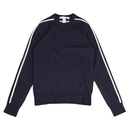 COMME des GARCONS SHIRT Line Detail Wool Sweater Navy Size M
