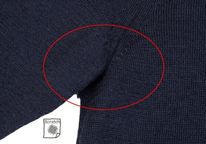 COMME des GARCONS SHIRT Line Detail Wool Sweater Navy Size M