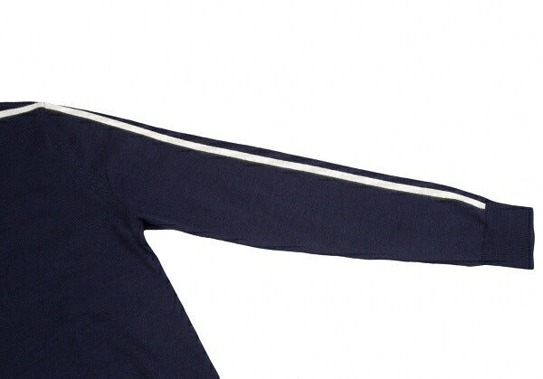 COMME des GARCONS SHIRT Line Detail Wool Sweater Navy Size M