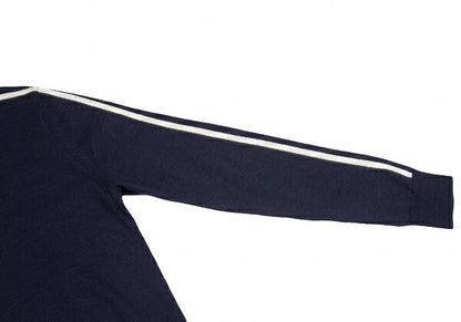 COMME des GARCONS SHIRT Line Detail Wool Sweater Navy Size M