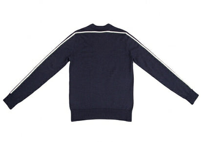 COMME des GARCONS SHIRT Line Detail Wool Sweater Navy Size M