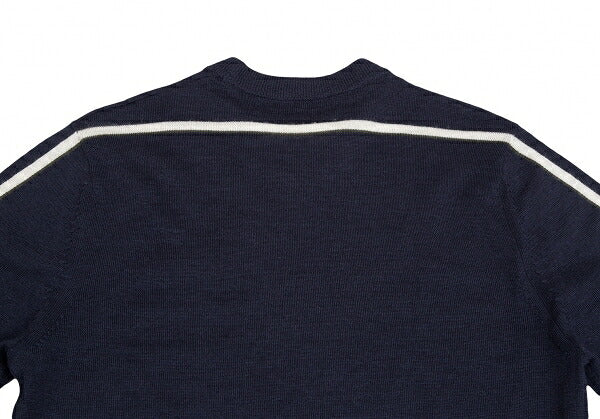 COMME des GARCONS SHIRT Line Detail Wool Sweater Navy Size M
