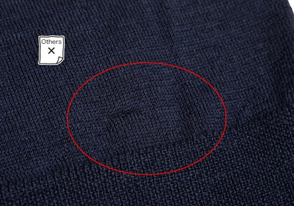 COMME des GARCONS SHIRT Line Detail Wool Sweater Navy Size M